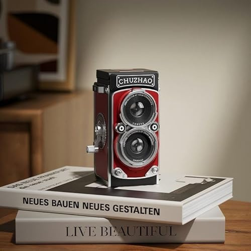 Mini appareil photo numérique rétro, petite caméra vidéo portable, vidéo Full HD 1080p 12 MP Autofocus pour enfants, étudiants, débutants (rouge)