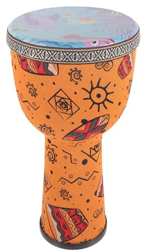Hand Djembe Trommel 8 Zoll für Anfänger, Erwachsene und Kinder | Pvc Ausführung, für Bühne und Musikunterricht, Leicht zu Bedienen, mit Feinem Design