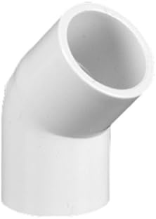 MoSundi 45-Grad-Winkel-PVC-Fitting für Wasserleitungen und DIY-Projekte, langlebiges PVC in Möbelqualität mit Hochglanz-Finish, widersteht Rissen und Vergilbung