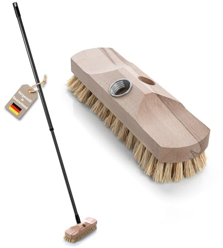 Schrubber mit verstellbarem stabilem Stiel Made in Germany
