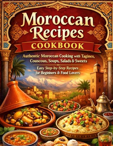 Moroccan Recipes Cookbook: Authentic Moroccan Cooking with Tagines, Couscous, Soups, Salads & Sweets — Easy Step-by-Step Recipes for Beginners & Food Lovers
