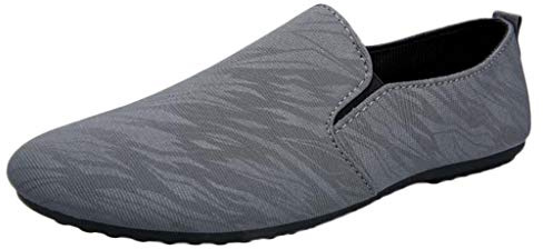 Slipper & Mocassini da uomo, Loafers Moccasins Scarpe da tuta leggere Flat Shoes Penny Loafer Mokkasins Scarpe basse Scarpe da lavoro Grigio 41