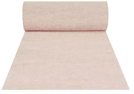 Passatoia Beige Antiscivolo da Cerimonia, Tappeto Runner per Matrimoni, Chiesa, Eventi, Fiere, Ricevimenti, Allestimenti e Sfilate, Moquette Tessuto Resistente, Facile da Posare, Larghezza 1 o 2 metri