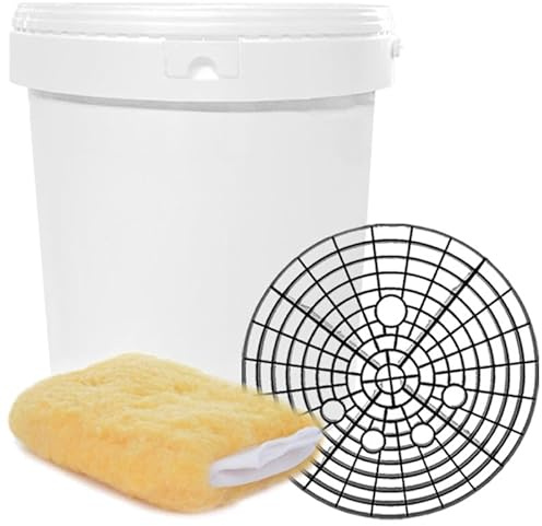 20 Litre Car Wash Bucket & Barrier System - Swirl Free Method - Wash Mitt