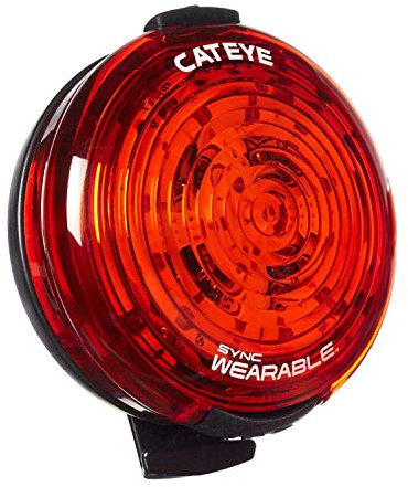 CatEye Sync Wearable 35/40 Lumen Rechargeable Cycling Light - Wearable, bright, sync technology, long battery life, and USB rechargeable