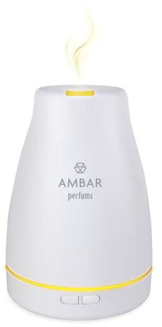 Ambar Perfums 10040083 Umidificatore di Essenza, Diffusore di Aroma, Bianco, Taglia Unica