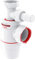 Wirquin 30723195 - Sifone per lavello Neo Air ⌀40 mm zero perdite con presa lavatrice, bianco