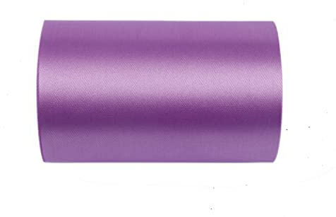 YYCRAFT 20,3 cm breites Satinband, Satin-Stoffspule für große Eröffnung, Schneiden, Zeremonie, Hochzeit, Geburtstag, Party, Dekoration, Geschenk, Handwerk (22 Meter, Flieder)