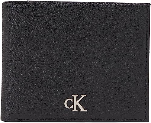 Calvin Klein Jeans Herren Portemonnaie Mono Leder, Schwarz (Black), Onesize