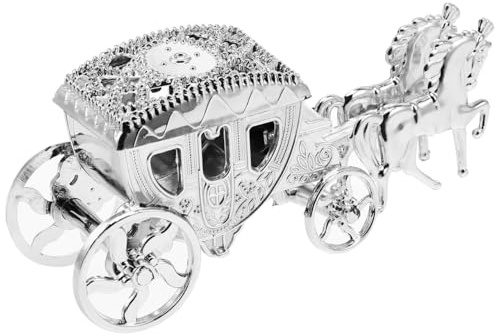 Gadpiparty Royal Kutsche Favor Boxen Befüllbare Bonbonschachteln Kutsche Hochzeitsgeschenke Verpackung Box Für Hochzeiten Geburtstagsfeier Silber
