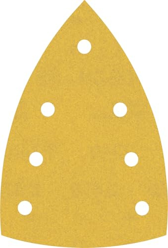 Bosch EXPERT C470 Schleifblatt, 100x150mm, K240, 7 Löcher, 50-tlg. | für Farbe auf Holz, Hartholz, Ø 100x150 mm, Körnung 240, Professional Zubehör Multischleifer