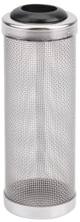 TOPINCN Robuster Filter aus Edelstahl mit kleinem Netz, Netzfilter, Filternetzgehäuse, langlebiges Aquarium für Aquarien(Großer 16mm Innendurchmesser)