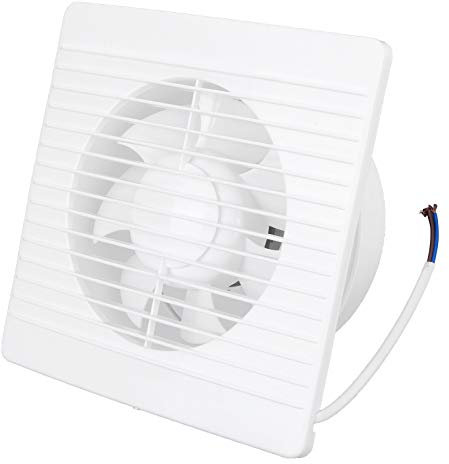 ZLXHDL Badezimmer-Abluftventilator, 18 W, Abluftventilator Mit Rückflussverhinderer, Für Die Decke zu Hause, in Der Küche, Im Schlafzimmer, Im Büro(20cm)