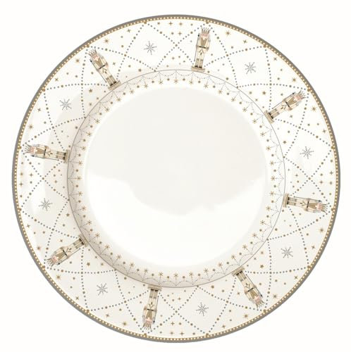 EasyLife RNUT0942 Royal Casse-noisette Assiette plate en porcelaine 26,5 cm