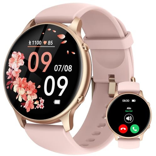 TUYOMA Smart Watches for Women - Fitness Watch with 1.32'' Touch Screen, Step Counter, SpO2 Heart Rate Sleep Monitor, Activity Trackers IP68 Waterproof Smartwatch for iOS Android