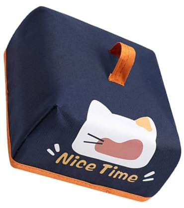 Mikinona Insulated Food Cover Foldable Reusable Mesh Plate Cover Food Tent Dustproof for Home Table Small Navy Blue