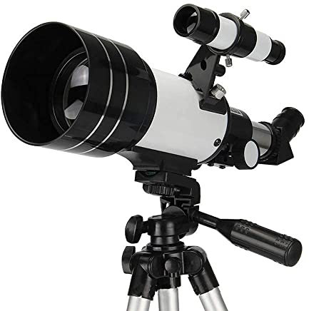RajoNN Teleskop für Kinder, Anfänger und Erwachsene, 70 mm Blende, 300 mm AZ, astronomisches Refraktor-Teleskop, BAK4-Prismenlinsen-Teleskop für Astronomie mit Smartphone-Halterung und Stativ zur