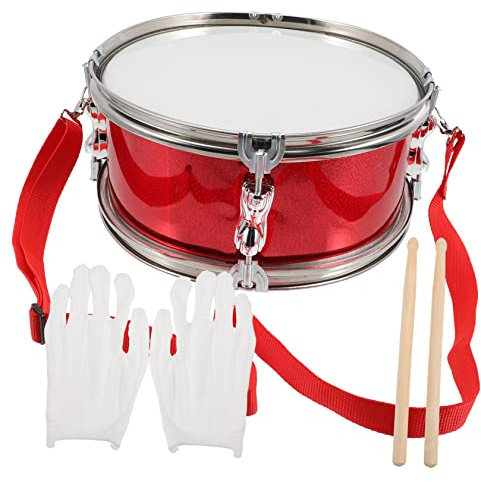 ULDIGI 1 Set Flashing Snare Drum Marching Percussion Instrument with Drumsticks for and Ideal for School Bands and Playtime