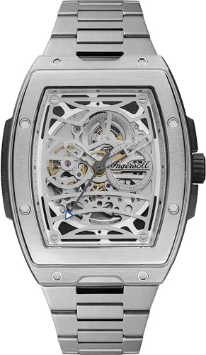 Ingersoll The Challenger 42 mm Automatic Herrenuhr mit blauem Ziffernblatt und blauem PU Armband
