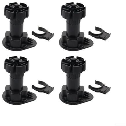 4 piedini regolabili per mobili, 80 mm, 100 mm, 120 mm, per armadietti, tavoli, divani, adatti per pannelli Chi, cucina, progetti fai da te (8 cm)