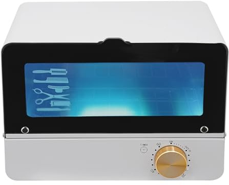 MINRS UV-Sterilisator mit Timer-Einstellung 6L großer Sterilisator für Nagelwerkzeuge multifunktionale Nagelreiniger Sterilisator 6W für Kosmetik, Tattoo, Pediküre-Studio, Friseursalon, Nagelstudio