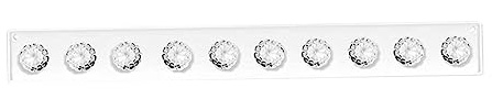 ANDRESLAD Porta Collane Parete Trasparente in Acrilico Premium Appendi Gioielli con Ganci Tondi Lucidi Organizer da Muro per Evitare Grovigli e Danneggiamenti Display Elegante per Contenitor