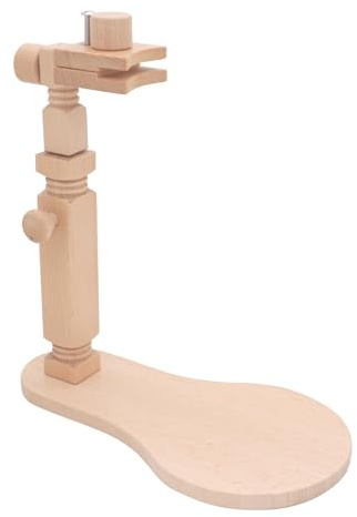 Stickständer, 360° Verstellbarer Kreuzstich Ständer, Einfach zu Bedienender Holzstickständer, DIY Nadel- und Fadenstand, für Kreuzstichstickerei Verwendet, Bodenstichständer Stickwerkzeug (Modell 1)
