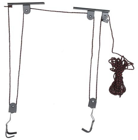 Happyyami Sturdy Bike Hanger Cycle Rack Indoor Garage Hoist Wall-mounted Bike Holder for Road Folding Bicycles