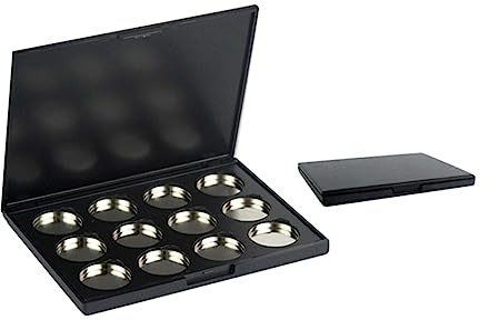 VICASKY 1 Stück Lidschatten-Magnetbox leere Kosmetiktasche leere Lidschattenpalette leeres Make-up Lidschatten-Palette Schwarz
