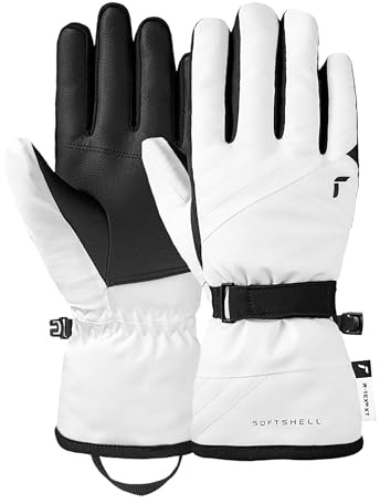 Reusch Alena R-Tex XT - Guantes de esquí para Mujer, Impermeables, Resistentes al Viento, Transpirables, cálidos y Suaves, compatibles con Pantalla táctil, Guantes térmicos Softshell para esquí e
