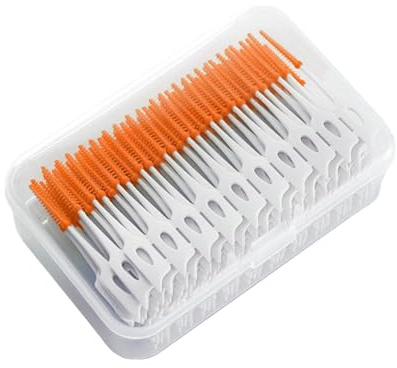 240 Stück Interdentalbürsten, 2-in-1 Zahnbürsten, Dual-Use Zahnseide, Zahnseide, Sticks, Zahnstocher, Reinigungswerkzeug für Mundreinigung
