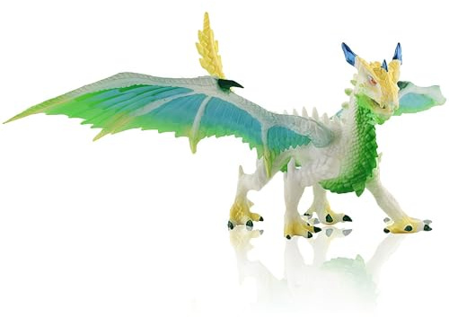 Figurine Dragon de Glace, Figurines Dragon Dinosaure F-igurine Modèle F-igurine PVC Statue Décoration Jouet Fête de Noël Cadeau d'anniversaire pour Enfants