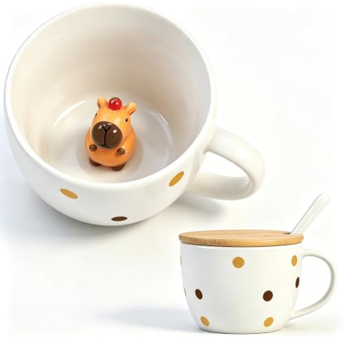 Regalos Originales Para Mujer Hombre Capibara Tazas De Cafe Personalizadas | Regalo Cumpleaños Mujer Amiga Madre Tazas Desayuno Regalos Graciosos Navidad Regalo Para Novia Tazas Originales Para Regalar