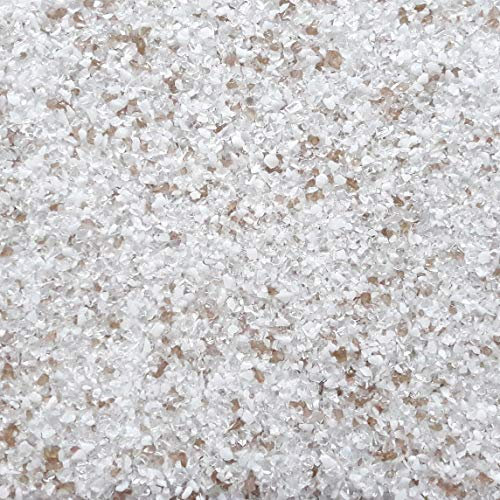 18kg Buntglasputz Glitzerputz Buntsteinputz Glitter Mosaikputz 1-2mm - Hergestellt in Bayern - (Weiß-Earth)