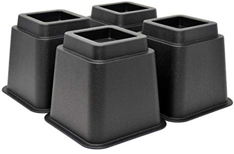 Design61 4er Set Möbelerhöhung Betterhöher Tischerhöher Elefantenfuß Bed Riser 12,5 cm