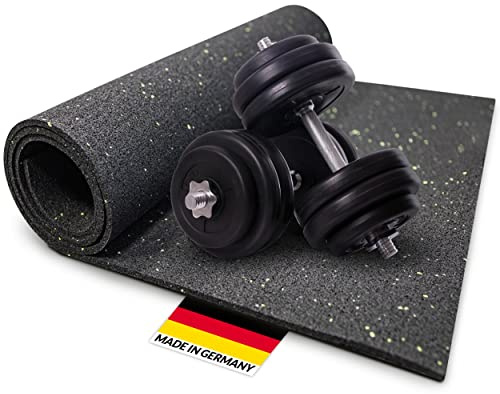 60 cm x 150 cm, 0,6 cm Unterlegmatte für Fitnessgeräte Erhöhte Stabilität Robuster Fußbodenschutz Rutschfeste Bodenmatte, Multifunktions-Matte | Bodenbelag für den Fitness-Raum | Boden-Schutzmatte