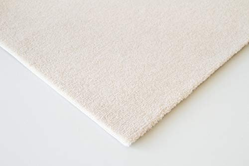 Steffensmeier Velours Teppichboden Venezia Meterware | Auslegware für Kinderzimmer Wohnzimmer Schlafzimmer | Beige, Größe: 200x200 cm