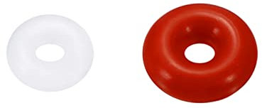 QUARKZMAN 4mmx1mmx1.5mm Silikon Gummi O-Rings Rot 30Stk., 200Stk. 3mmx1mmx1mm VMQ Dichtungen Weiß