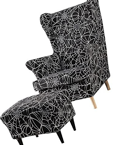 MCNDSI Ohrensessel Überzug Mit Ottomane Schonbezug Stretch Sessel-Überwürfe Ohrensessel Schonbezüge Bezug Sesselhusse Tiger Stuhlbezug Mit Armlehne Hohe Rückenlehne (Color : #49)
