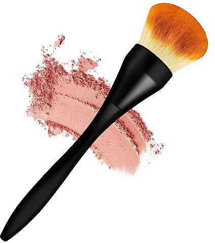 BEAUTYFACTOR Pennello Blush per Guance, Terra Viso e Contour - Sintetico Kabuki per Polvere Sciolta, Bronzer - Manico Ergonomico