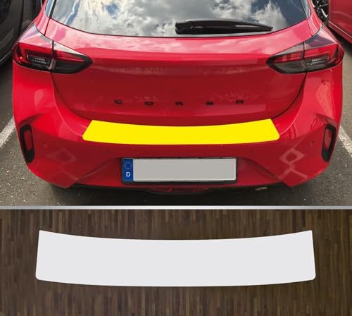kompatibel mit Opel Corsa F Facelift ab 2023 passgenaue Lackschutzfolie Ladekantenschutz transparent