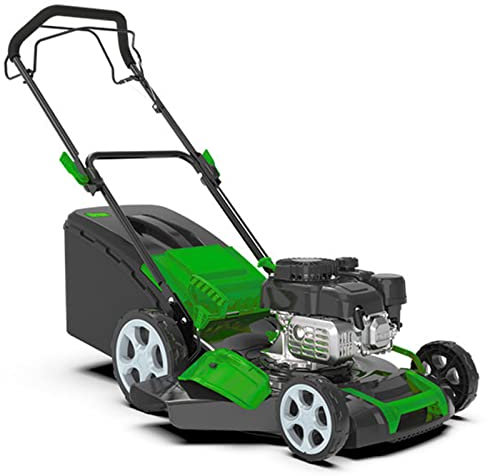 Cortacésped a Gas 3 en 1 Cortacésped autopropulsado Cortacésped de Empuje inalámbrico Cortacésped a Gas Antideslizante portátil con 8 Alturas de Corte Ajustables
