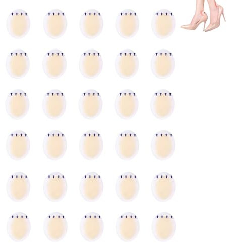 30 Stück Blasenpflaster, Hydrokolloid Pflaster Wasserdicht Gel Selbstklebend Pflaster Blister Pads Gel Pflaster Wasserdicht Blasenpflaster für Zehen und Finger Fersenschutz Lindert Schmerzen