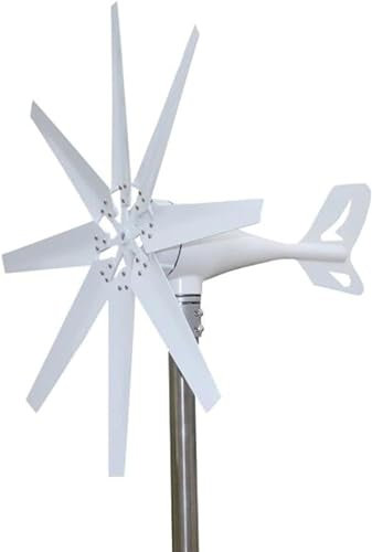 XINRISHENG Kit de generador de turbina de energía eólica Vertical portátil de 8000 W, generador de turbina eólica eficiente de 12 V, 24 V y 48 V con Controlador de Carga,220v