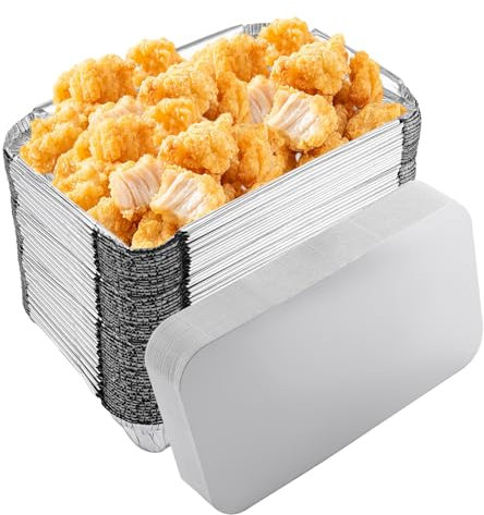 Oungy Aluminium Foil Trays, 21x14x4.5cm