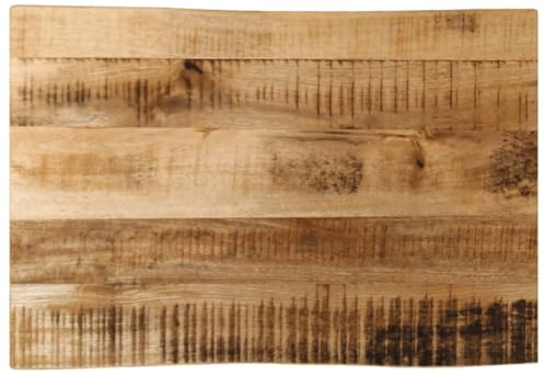 vidaXL Tischplatte mit Baumkante 70x40x3,8 cm Raues Mango Massivholz