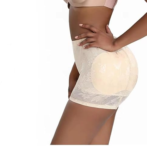 OFFSUM Mujer Bragas con Relleno - Realzador De Glúteos Sin Costuras Lencería Acolchada De Esponja Extraíble Sexy Cintura Baja Realce De Trasero Falso Ropa Moldeadora Transpirable De Gran Tamaño