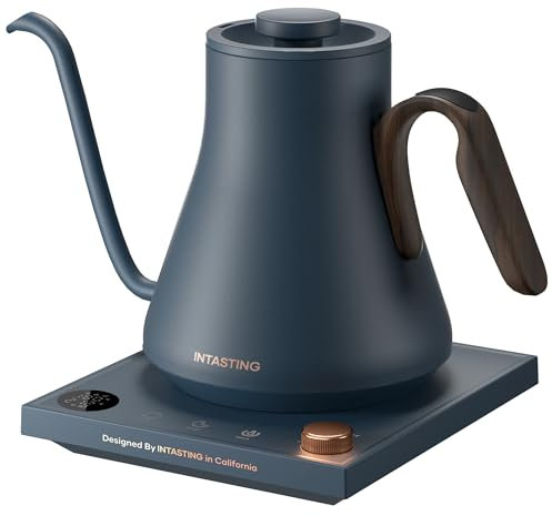 INTASTING Gooseneck Electric Kettle with ±1℉ Temperature Control 0.9 Liter
