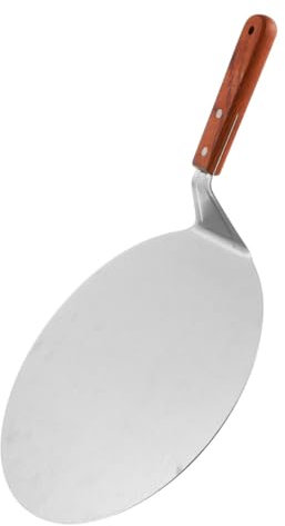 Amosfun Pizza-Spatel edelstahlspachtel pizza peel pizza shovel Pizza Schaufel Pizzaschieber Dreher Pizzaschaufel Backschaufel Brotspatel langlebige Pizzapfanne Brotschaufel Holz Silver