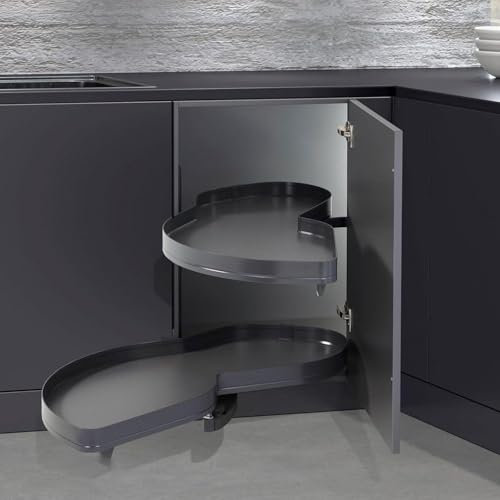 Generisch Eckschrank, Eckschubladen-Drehregal, Küchenecke blindes Eckregal Schubladenorganisator für 900mm Schrank (rechts)
